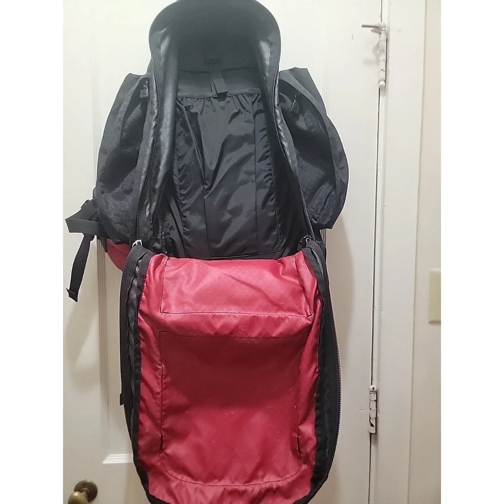LARGE CABELA'S Hiking Camping Bag Tactical Backpack Outdoor Travel Red Lumbar